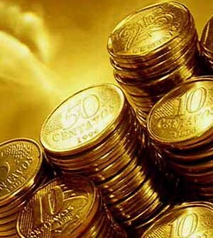 Moedas empilhadas