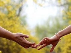 Mãos se separando